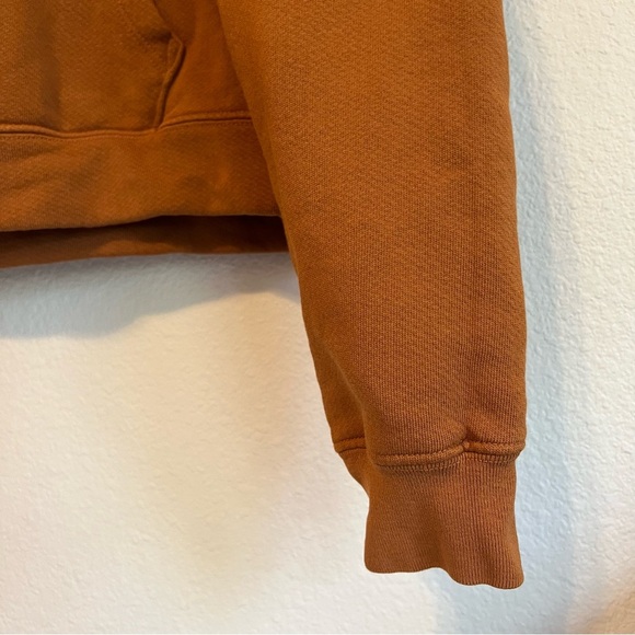 MYLES PRICE SuperLux Pullover Hoodie, cropped, rust color, Size 1/S - Picture 8 of 11